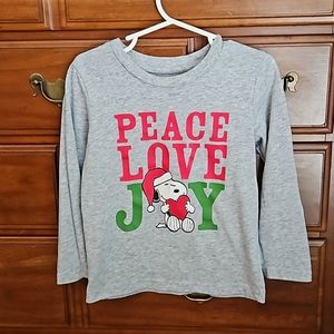 Snoopy Peace Love Joy Long Sleeve Shirt